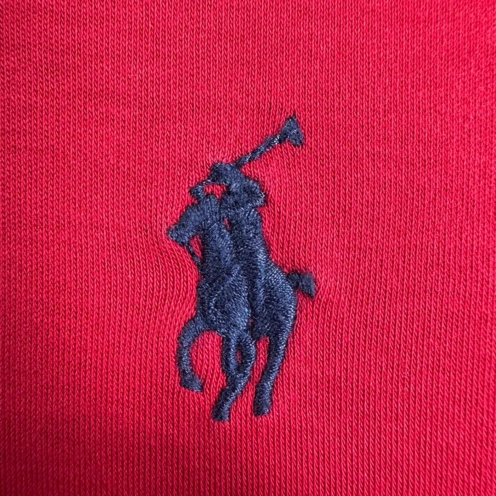 Polo Ralph Lauren Polo Shirt Mens L Large Red Classic Fit Short Sleeve Pony Logo